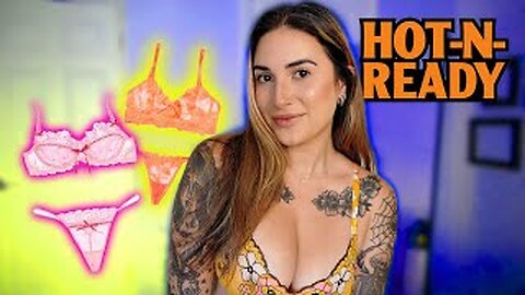 4K TRANSPARENT Pink Lingerie Sets TRY ON with Mirror View! | Alanah Cole TryOn
