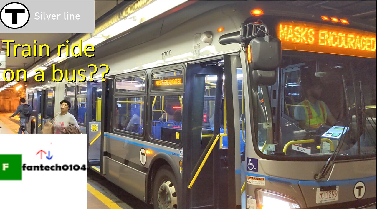 Riding the MBTA Silver Line! From World Trade Center to South Station