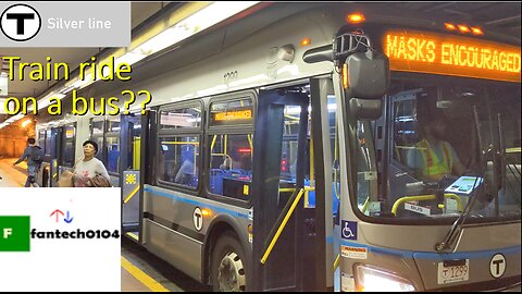 Riding the MBTA Silver Line! From World Trade Center to South Station