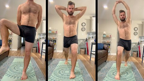 Shirtless Morning Stretches