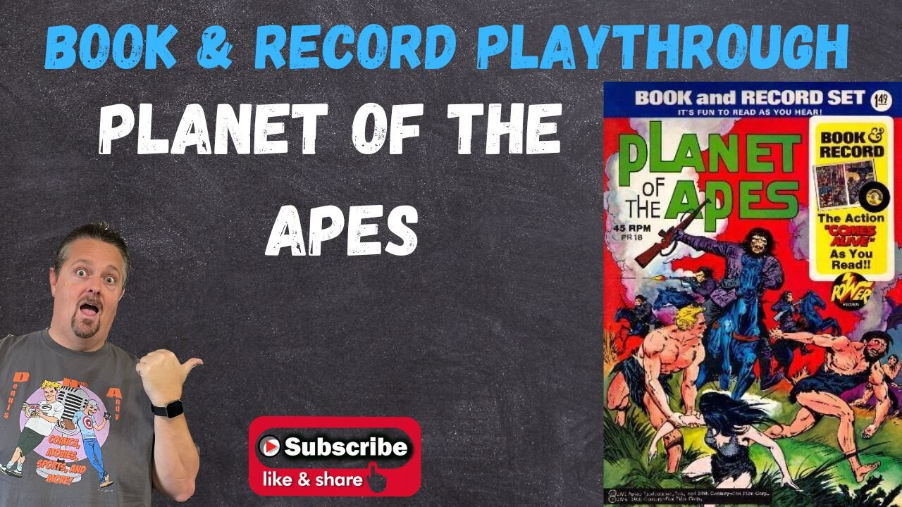 Playthrough of the Planet of the Apes Book and Record Set 1974 PR18 Power Records