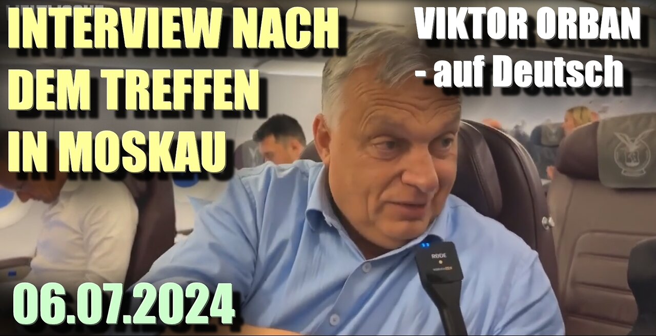 Erstes Interview mit Viktor Orbán (auf Deutsch) nach dem Putin-Gipfel #weltwoche