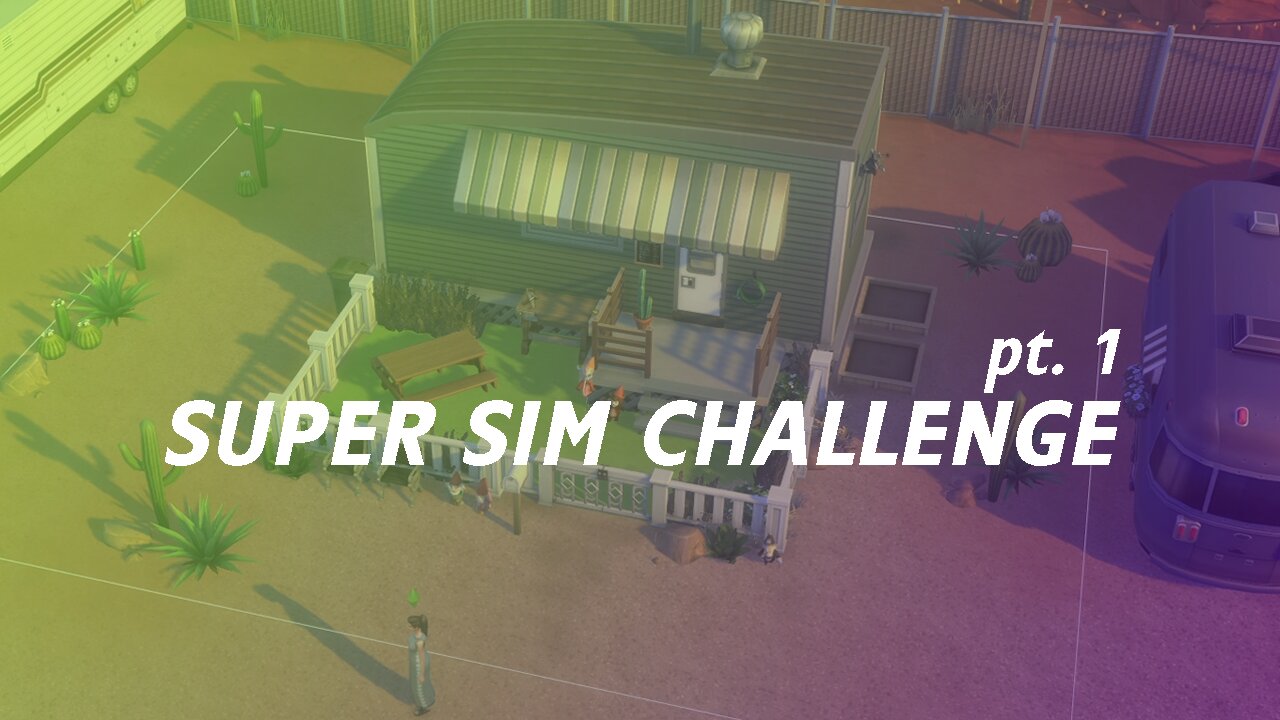 SUPER SIM CHALLENGE pt 1 - Strangerville, Cooking, Fitness