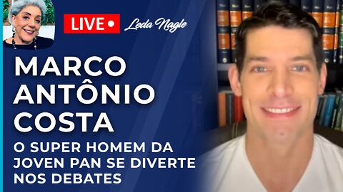 Marco Antônio Costa: o super-homem da pan adora um debate. E se diverte quando o outro fica bravo.