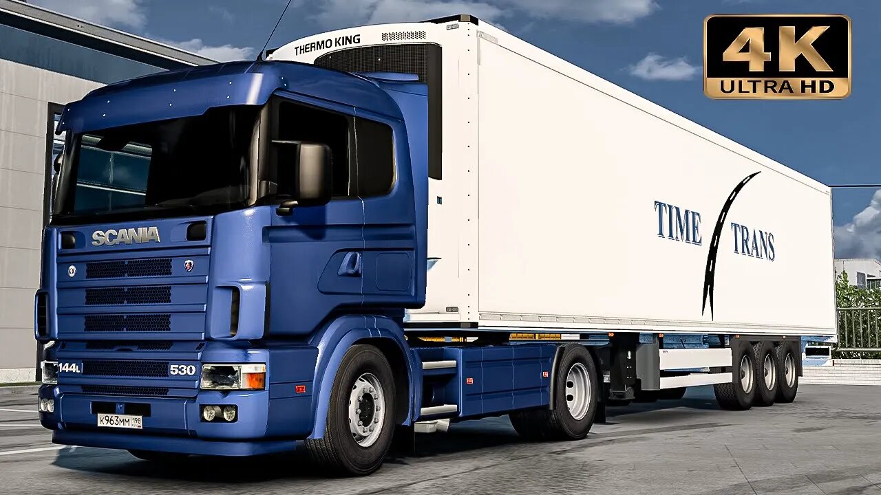 Sankt Petersburg to Luga with Scania 144L V8 | Euro Truck Simulator 2 “4K” Gameplay