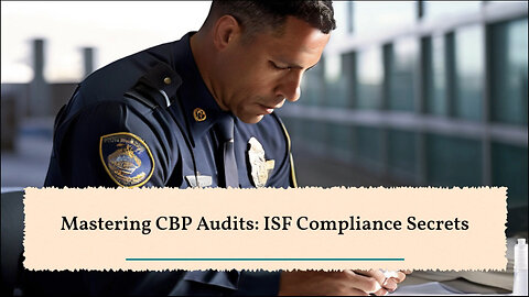Unveiling the Inside World of CBP Audits: Ensuring ISF Compliance
