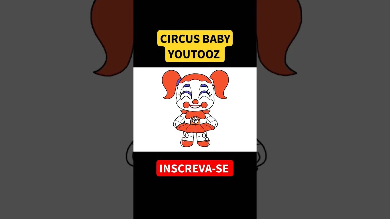 Como Desenhar CIRCUS BABY FNAF YOUTOOZ #shorts #fnaf #fivenightsatfreddys #youtooz #circusbabyfnaf