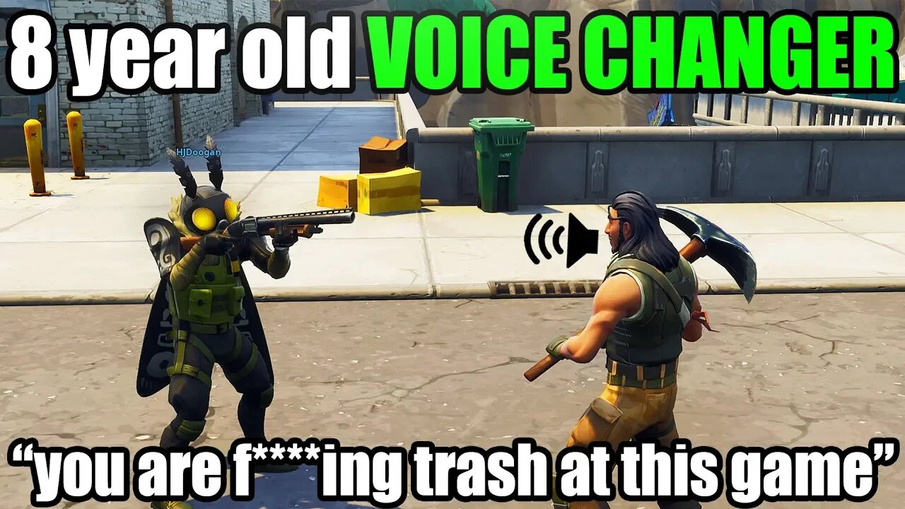 I Pretended to be 8 YEARS OLD in Playground then this happened... (Fortnite Voice Changer)