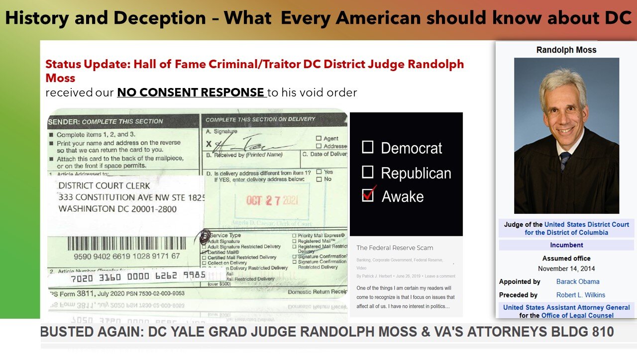 What Every American, Veteran & Soldier should know about DC