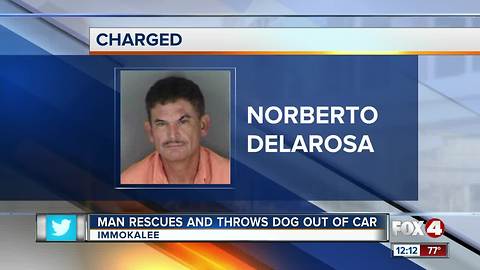 Man Throws Dog Out of Car
