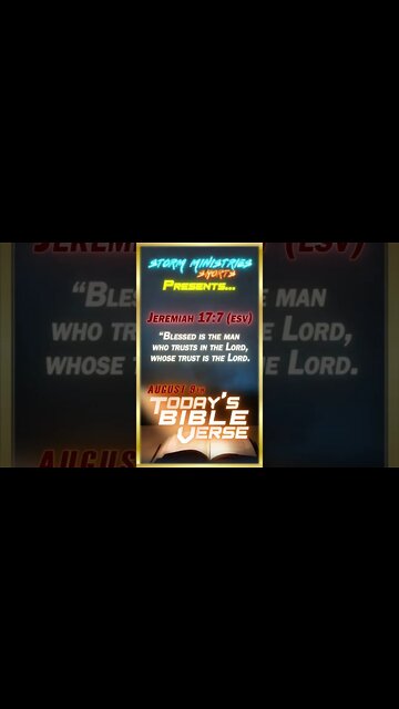 8.09.2022 | STORM MINISTRIES | #Shorts | Daily Bible Verse | Jeremiah 17:7 (ESV)