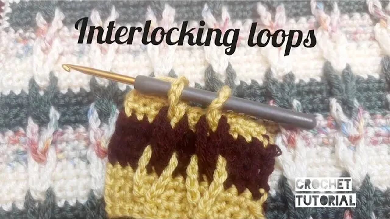 Interlocking Loops Crochet Stitch Tutorial (Mock Cable Stitch that is SO EASY!)