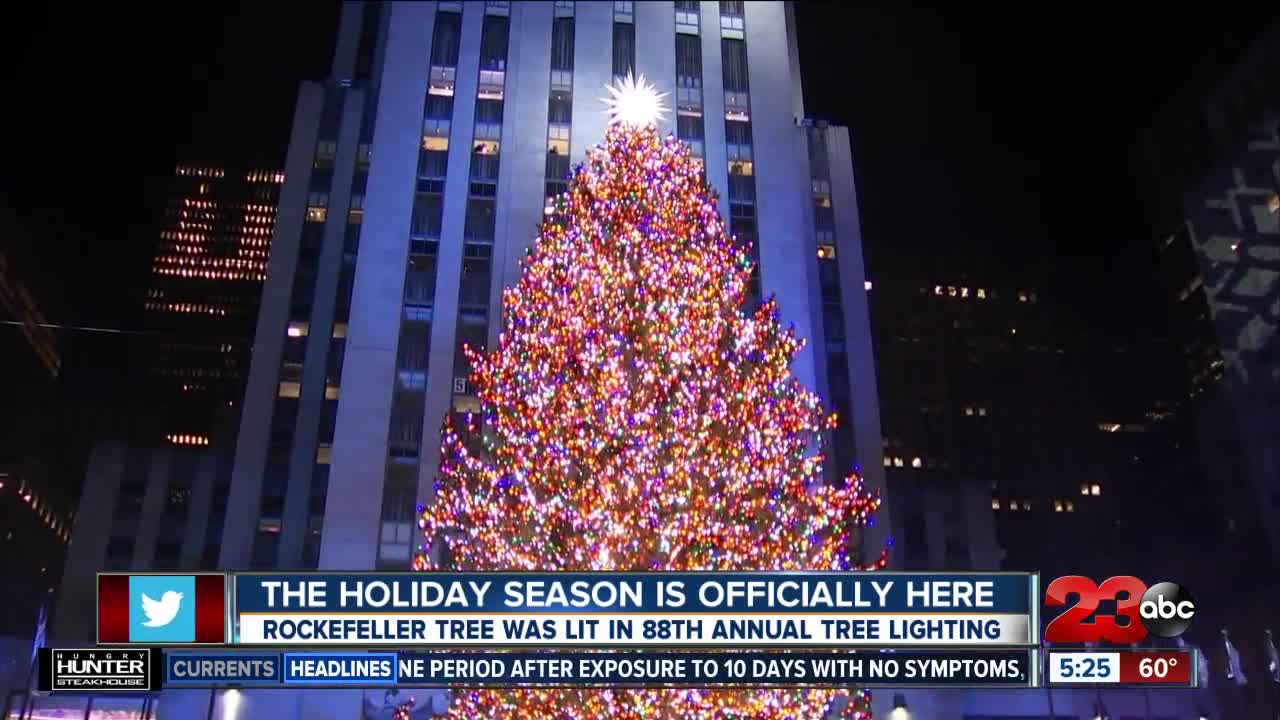 Holiday season is officially here as Rockefeller tree is lit in New York