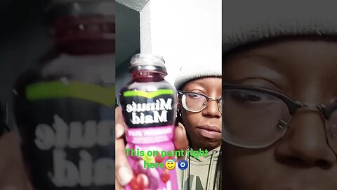 trying the cranberry grape minute maid😇🧿🎯on point must try