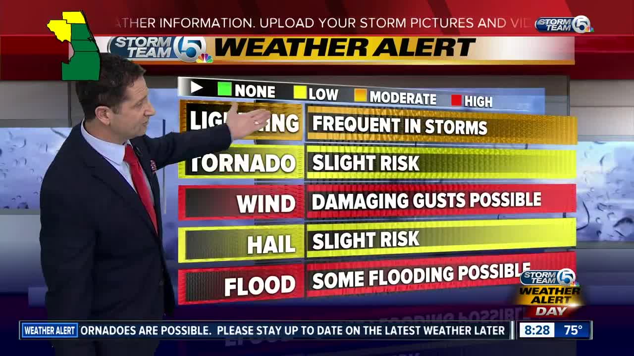 Tornado watch in effect for Okeechobee, Indian River counties until 4 p.m.