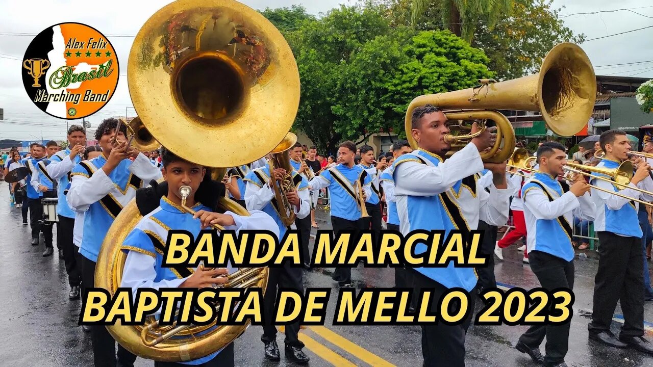 BANDA MARCIAL JOSÉ BAPTISTA DE MELLO 2023 - DESFILE CÍVICO 2023 NO BAIRRO DE MANGABEIRA-PB.