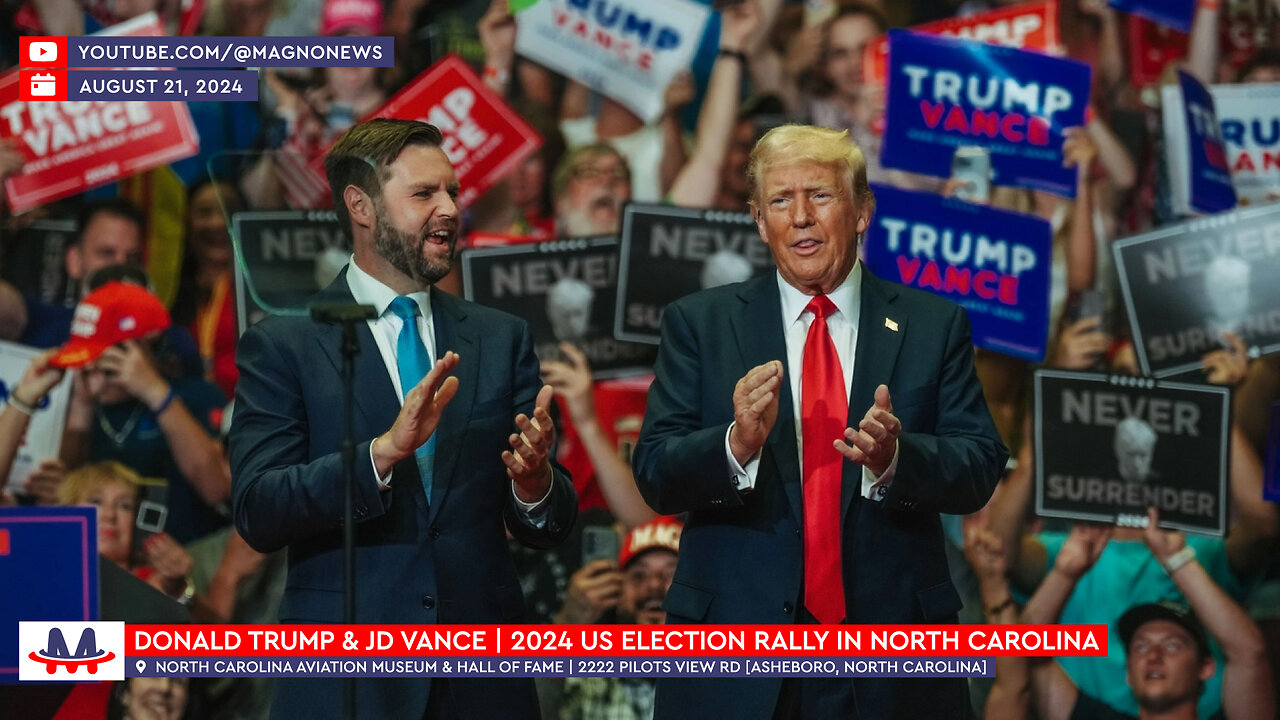 🇺🇸 JD Vance | MAGA Rally in Asheboro, North Carolina (August 21, 2024) [LIVE]