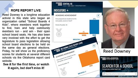 What Does The OK School Report Card Say About Student Achievement - Reed Downey; ROPE Report Replay