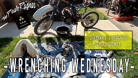 Nearly complete Suzuki DR350 TEARDOWN & CB450SC NIGHTHAWK wiring FIX -Wrenching Wednesday Episode 19