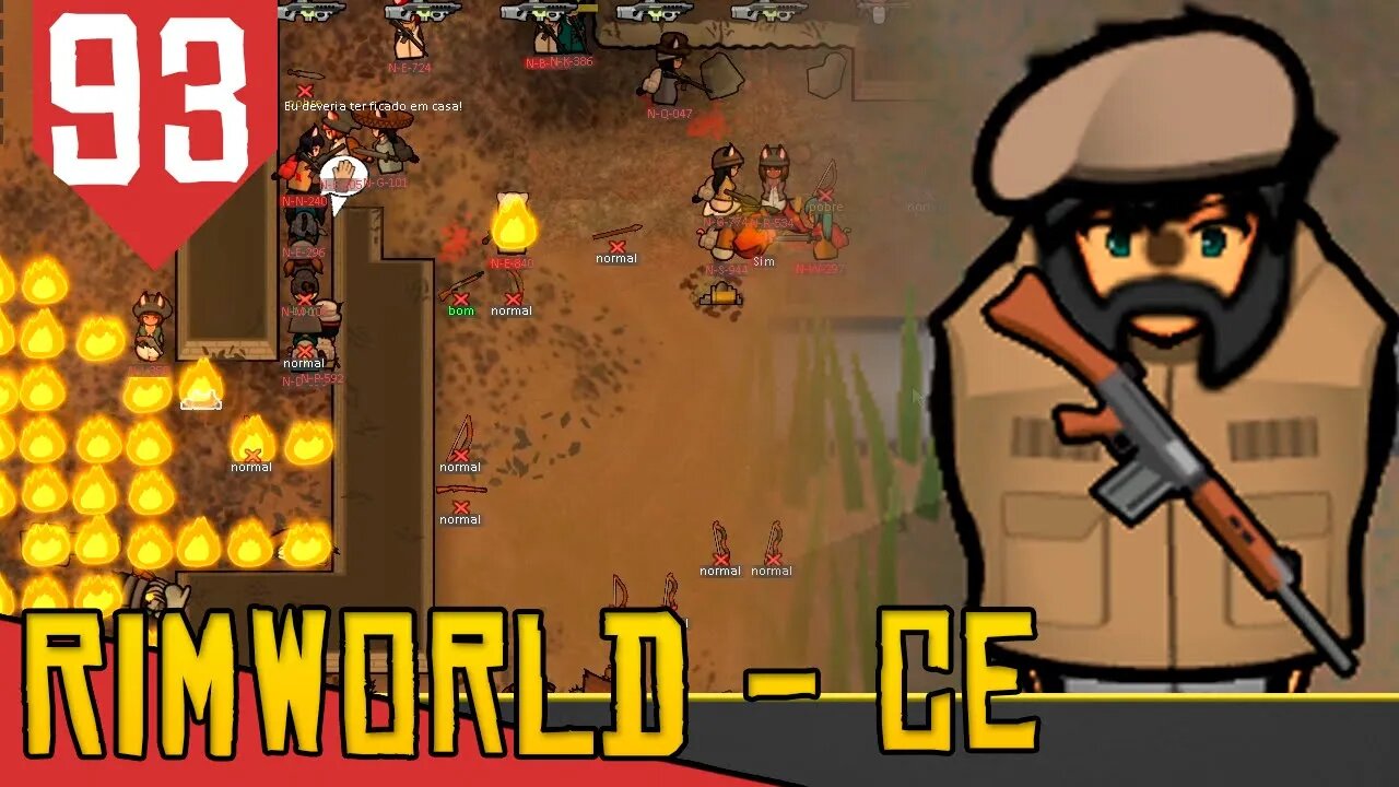 Um Video QUATRO Invasões! - Rimworld Combat Extended #93 [Série Gameplay PT-BR]