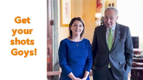 Fauci Replacement Mandy Cohen and Senator Chuck Schumer Encouraging Americans to Get the COVID Shot