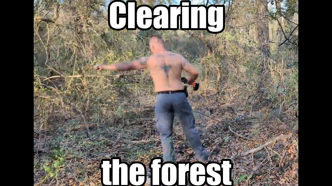 Off grid cabin build in East TX - Clearing the path to the cabin site!Channel