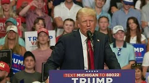 Donald Trump visits Michigan for first rally since assassination attempt