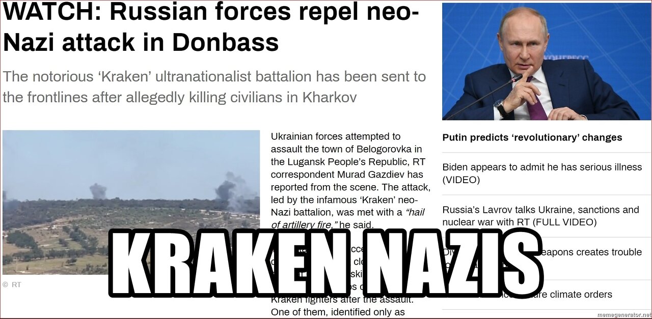 "KRAKEN" NEO NAZI ATTACK REPELLED BY RUSSIAN FORCES IN UKRAINE~!
