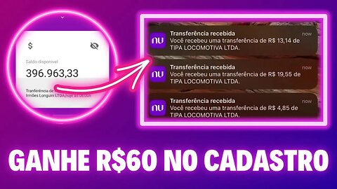 💵 [Cadastre e Ganhe R$60,00] APP que PAGA no CADASTRO na HORA - APP PAGANDO POR CADASTRO 2023