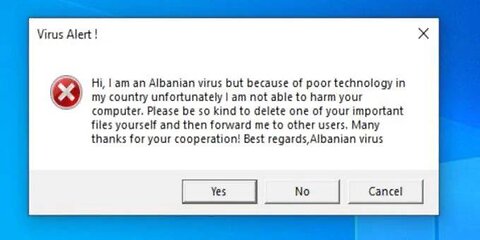 Albanian Computer Virus #silly #funny #memes #Europe #computer #computerviruses #poor