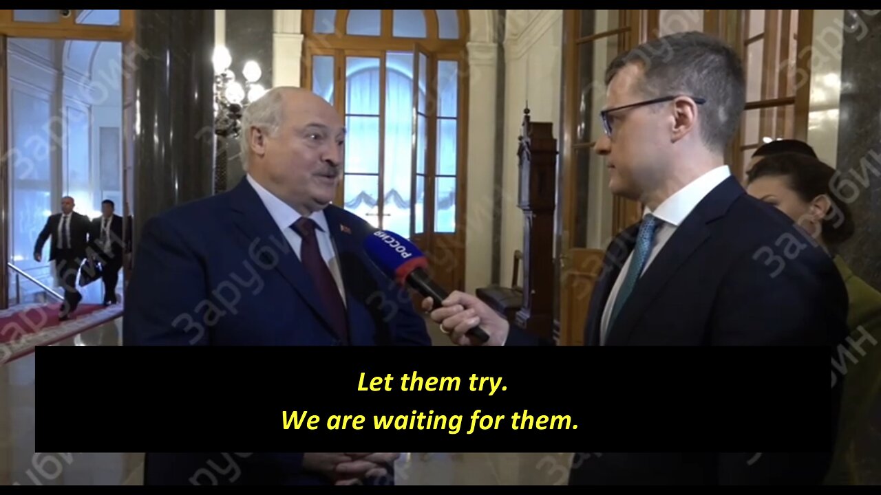 President Lukashenko responding on ideas to attack Belarus from Ukraine