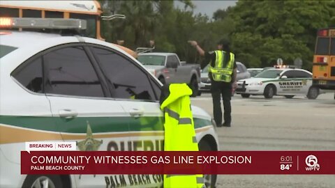 Community witnesses gas line explosion