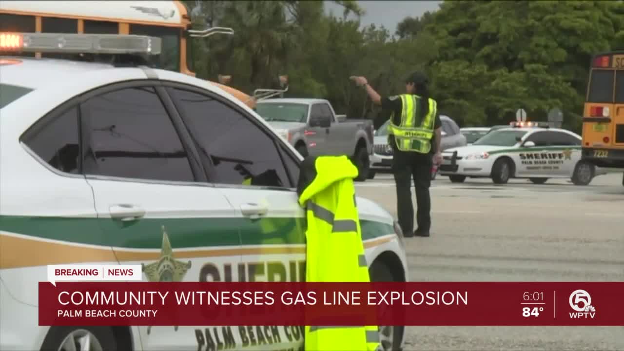 Community witnesses gas line explosion