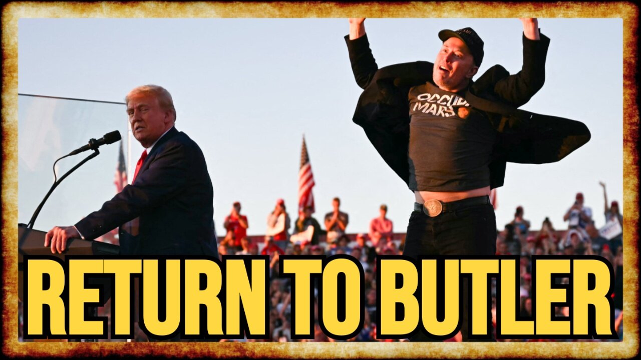 Trump RETURNS To Butler, PA for MASSIVE Rally With Elon Musk