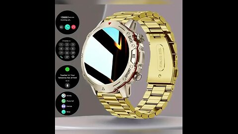 Smart Watch For Men With Wireless Call, Full Touch Screen Smartwatch Fitness Tracker