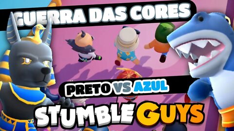 #stumbleguys GUERRA DAS CORES PRETO X AZUL