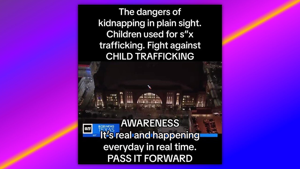 🚨🚨🚨WE MUST BRING AWARENESS TO CHILD TRAFFICKING🚨🚨🚨
