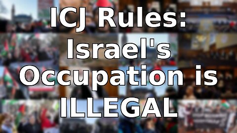 Historical ICJ ruling, Occupation of Palestine 🇵🇸 is illegal , 🇮🇱 is officially a terrorist occupation