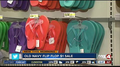 Old Navy's annual $1 flip flop sale is Saturday