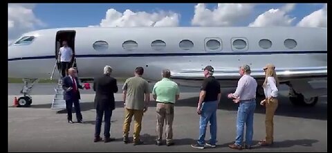 Trump arrives at Valdosta Regional Airport in Lowndes, Georgia