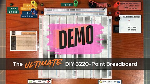 Demonstration of Finished Project - The Ultimate DIY 3220-Point Breadboard