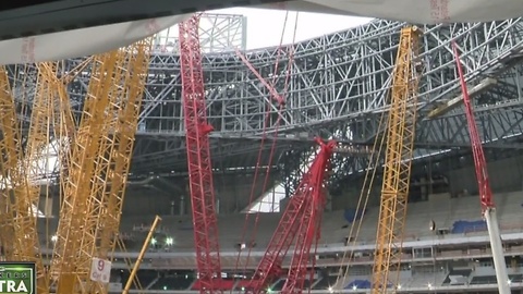 Man overseeing construction of new Falcons stadium has Wisconsin connection