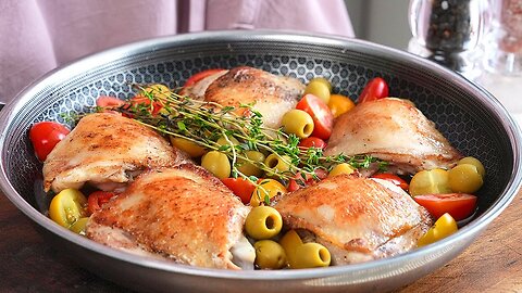 A very tasty and quick recipe for chicken thighs!