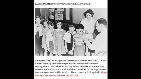 'The Great Spanish Flu of 1918'