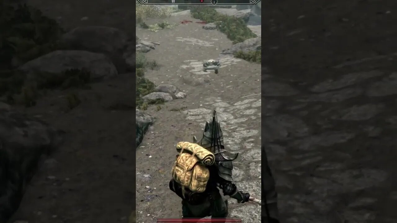 It's the most dangerous enemy of all skyrim, the mudcrab. #shorts