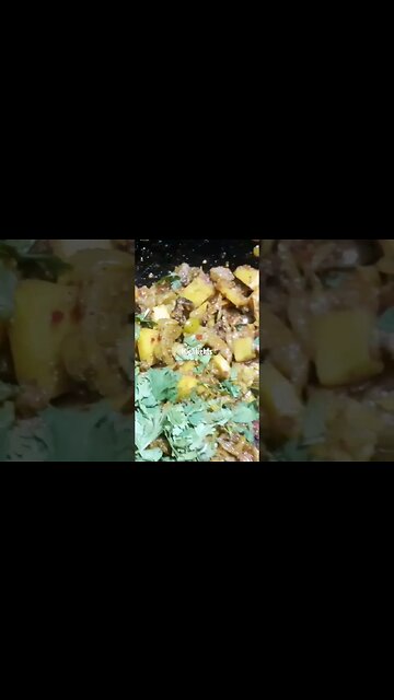 Aaloo karele ki sabzi #shorts #ytshorts #viral #viralreels #trending #happycookingtoyou #sabzilovers