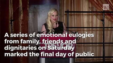 Meghan McCain Rips Trump From The Stage At Father’s Funeral