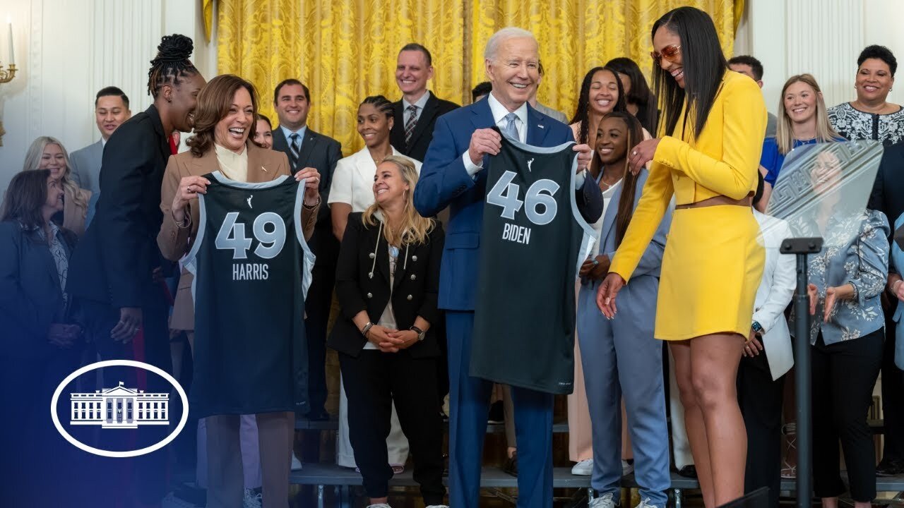 President Biden and Vice President Harris welcome the Las Vegas Aces to the White House