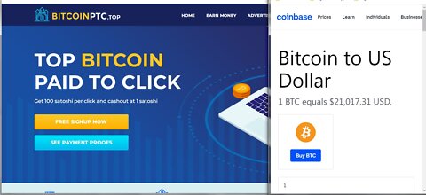 Get 1000 Bitcoin Per Click At BitcoinPTC Instant Cashout On FaucetPay