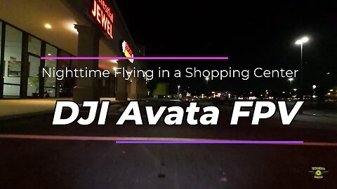 Flying the DJI Avata FPV Drone at Night with the Aurora Tactical LED Lights from OriginalDobo #avata